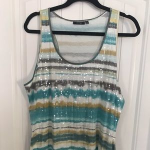 Watercolor Sequin Tank